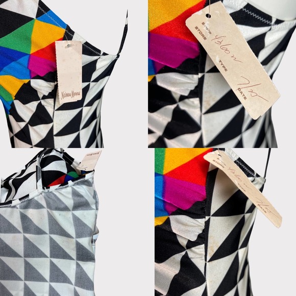 Vintage (38-16-C) Neiman Marcus One-Piece Bathing Suit Deadstock - Picture 3 of 16